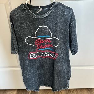 Vintage George Strait Bud Light Shirt, L